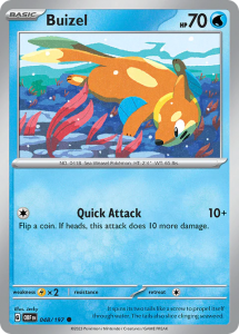 Pokémon card Buizel 048/197