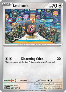 Pokémon card Lechonk 181/197