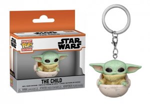 Funko POP! Keychain Star Wars The Mandalorian The Child with Hover Pram Display
