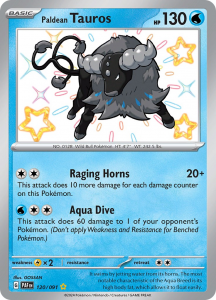 Pokémon card Paldean Tauros 120/091 - Paldean Fates