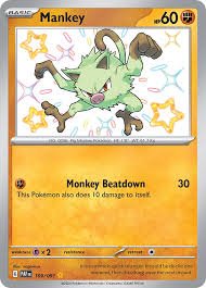 Pokémon card Mankey 169/091- Paldean Fates