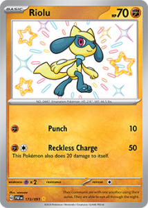 Pokémon card Riolu 173/091 - Paldean Fates