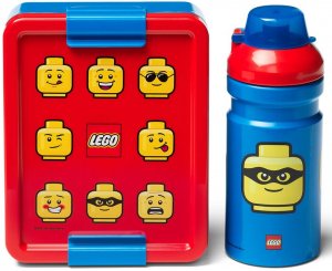 LEGO ICONIC Classic svačinový set láhev a box červená/modrá