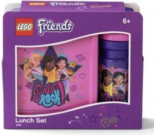 LEGO Friends Girls Rock svačinový set láhev a box fialová