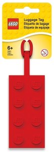 LEGO Jmenovka za zavazadlo - kostka červená